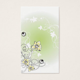 Carte profil floral