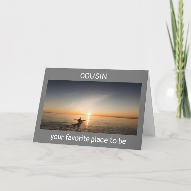 CARTE PROFITEZ DE VOTRE ANNIVERSAIRE SUR LA COUSIN D'EAU (Devant)