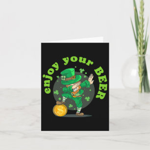 Carte Profitez de votre Jour de la Saint Patrick de bièr