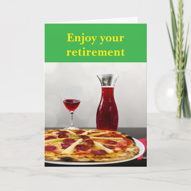 Carte Profitez de votre retraite. (Devant)
