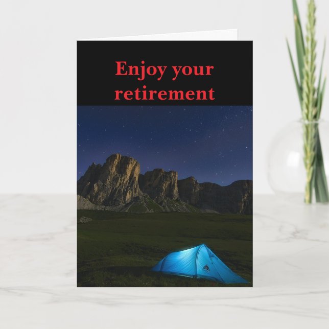 Carte Profitez de votre retraite. (Devant)