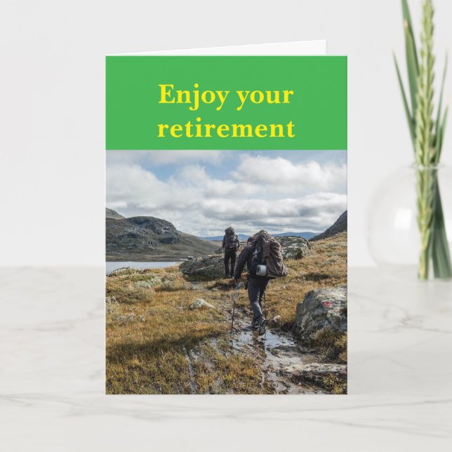 Carte Profitez de votre retraite. (Devant)
