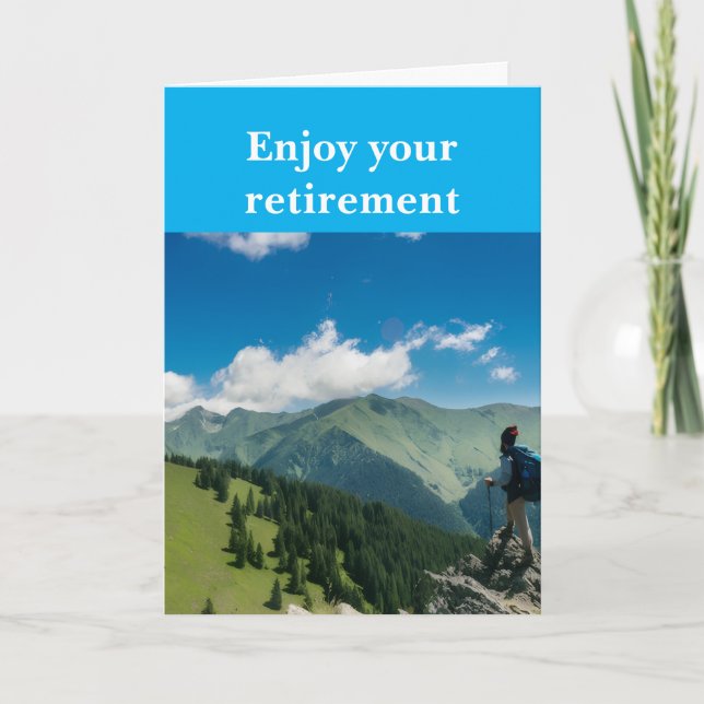 Carte Profitez de votre retraite. (Devant)