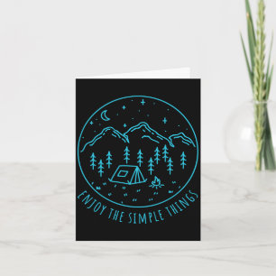 Carte Profitez des choses simples feu de camp nature min