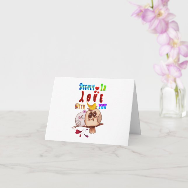Carte Profondément amoureux de toi (Orchidée)