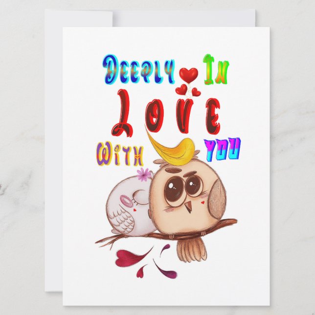 Carte Profondément amoureux de toi (Devant)