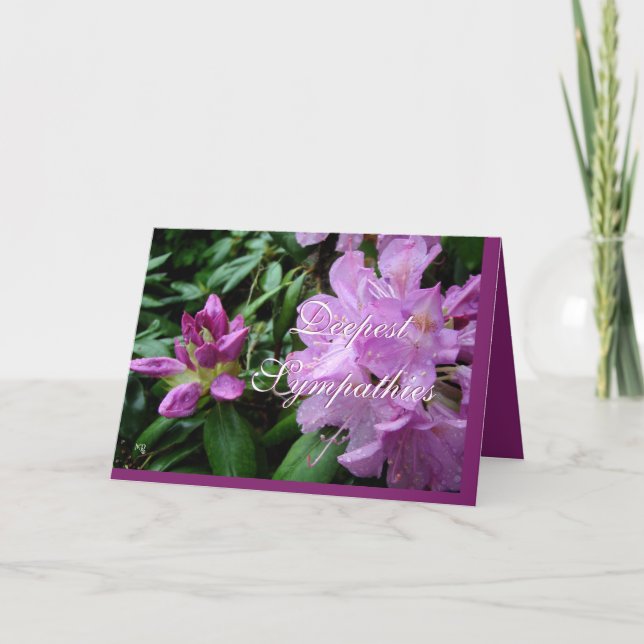 Carte ProfondesCondoléancesRhod-personnaliser toute occa (Devant)