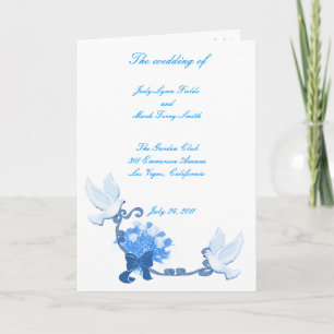 Carte programme personnalisée Dove