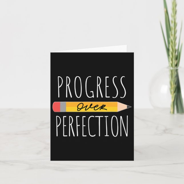 Carte Progrès Motivationnel Sur La Perfection Ck À L'Éco (Devant)