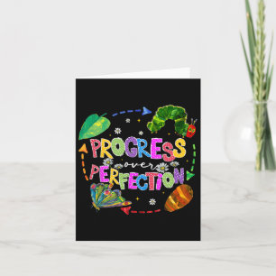 Carte Progrès Plutôt que Perfection Enseignant Rentrée S