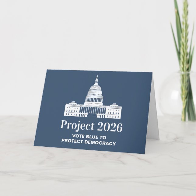 Carte Projet 2026 Vote pour la démocratie (Devant)
