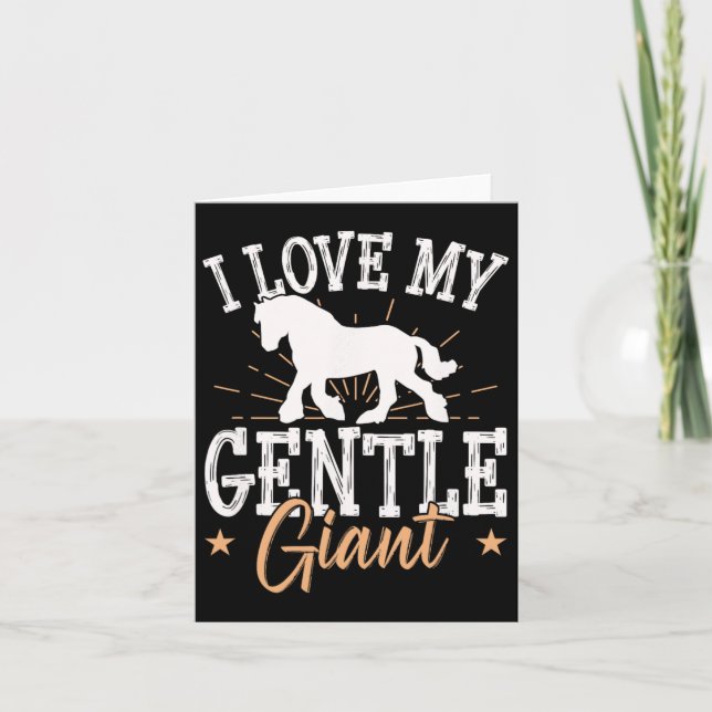 Carte Projet De Mème De Cheval Pour Un Pilote De Clydesd (Devant)