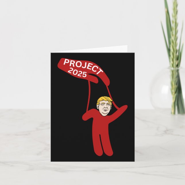 Carte Projet Donald Trump Puppet 2025 (Devant)
