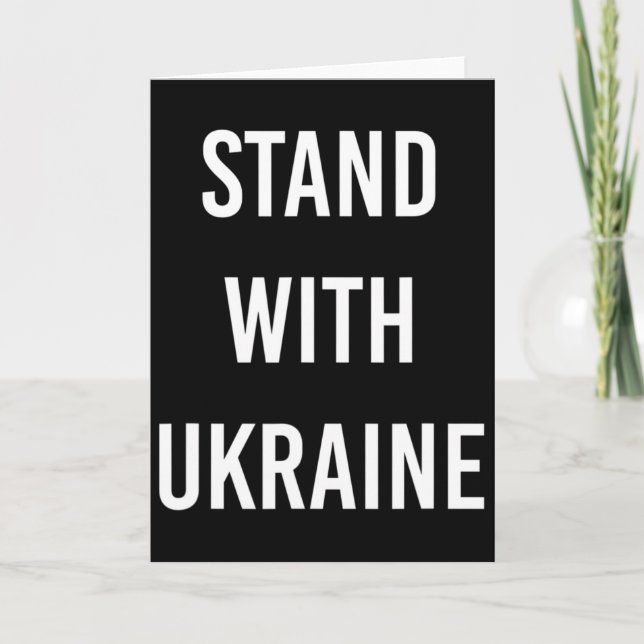 Carte Projet Stand With Ukraine Ukraine Maintenant  (Devant)