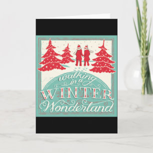 Carte Promenade dans un pays des merveilles hivernal 
