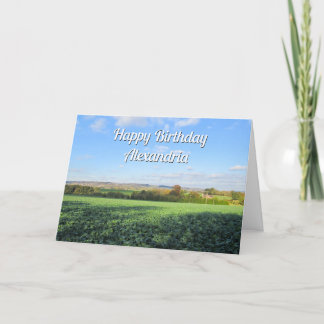 Carte Promenade d'automne dans la campagne - Anniversair