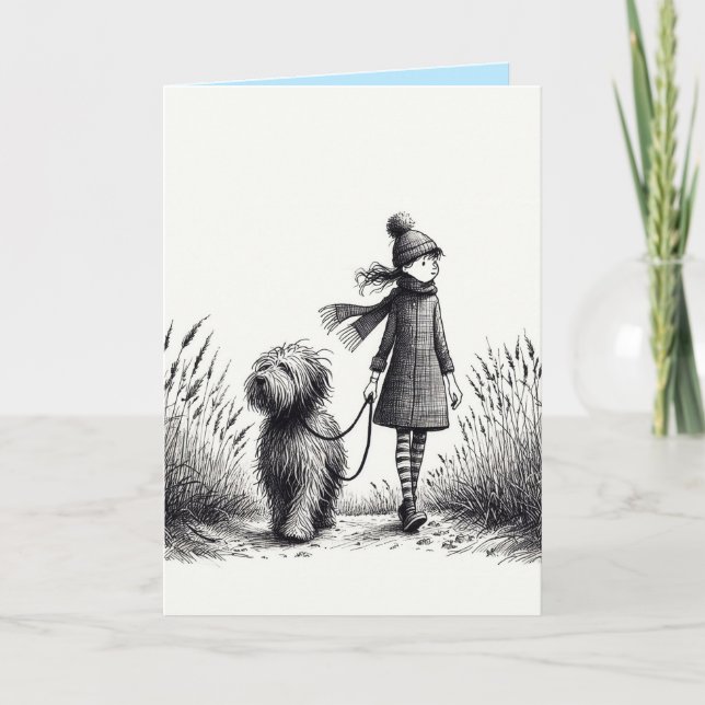 Carte Promener le Chien (Devant)