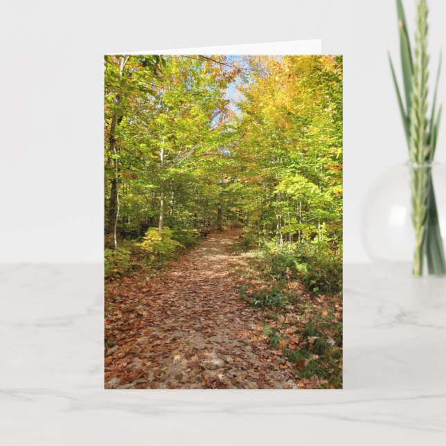 Carte Promenez-vous dans la Woods Autumnal Folded Greeti (Devant)
