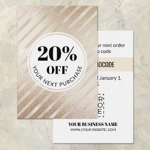 Carte Promo Code Gold Stripes