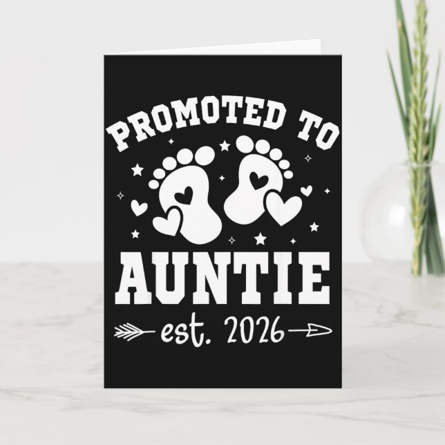Carte Promoted To Auntie Est 2026 Going To Be Aunt Annou (Devant)