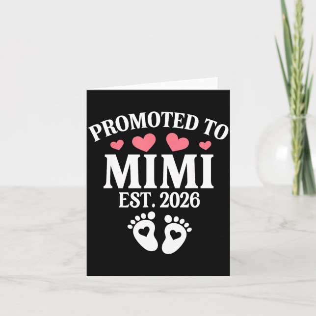 Carte Promoted To Mimi 2026 Proud Mimi 2026 Announcement (Devant)