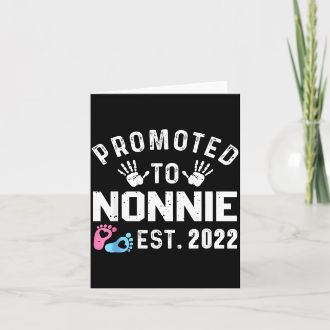 Carte Promoted To Nonnie Est 2022 Funny New Nonnie  (Devant)