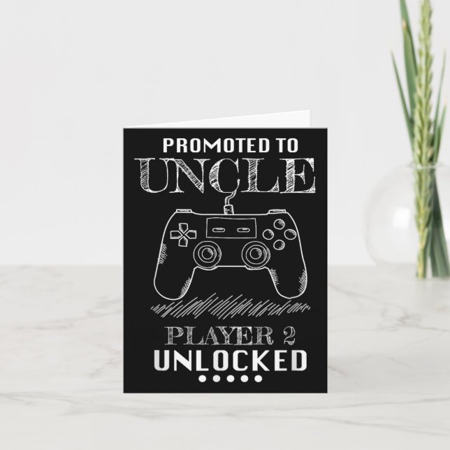 Carte Promoted To Uncle Player 2 Unlock Shirt New Uncle  (Devant)