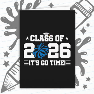 Carte Promotion 2026 Blue Cheer Graduation C'est Parti