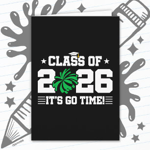 Carte Promotion 2026 Green Cheer Graduation C'est Parti