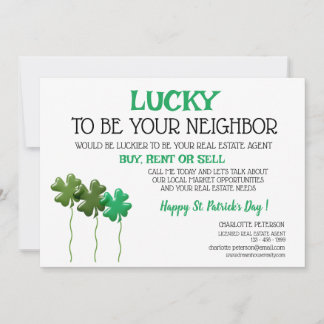 Carte promotionnelle de la Saint-Patrick pour l'im