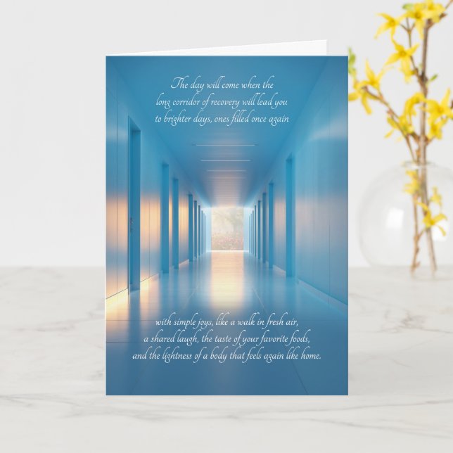 Carte Prompt rétablissement Sentimental Long Couloir de  (Fleur jaune)
