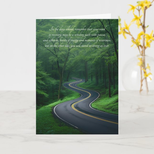 Carte Prompt rétablissement Sentimental Longue Route Sin (Fleur jaune)