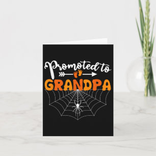 Carte Promu À Grand-Père Halloween La Grossesse Annonce