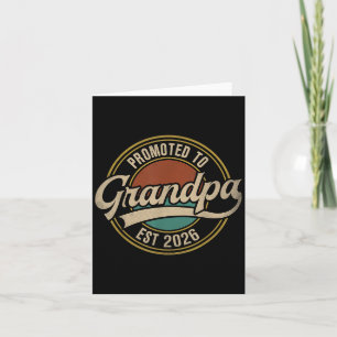 Carte Promu Grand-père 2026 Nouveau Grand-père Bébé Anno