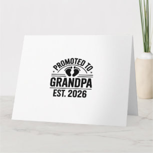Carte Promu Grand-père, Ét. 2026, Drôle de nouveau grand