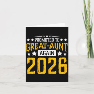 Carte Promue grand-tante 2026 fière 2ème 3ème fois
