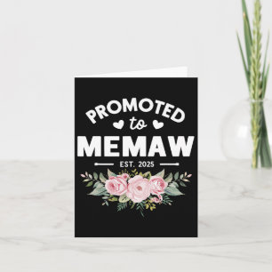 Carte Promue Memaw 2025 Fleur Fête des Mères