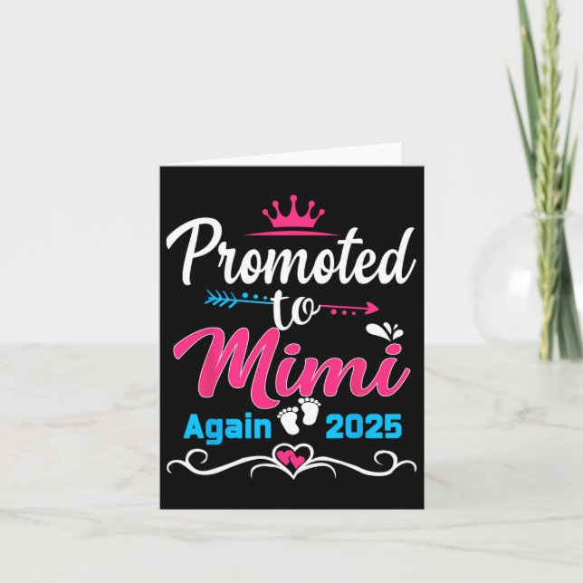 Carte Promue Mimi Encore 2025 Futur Maman Enceinte (Devant)