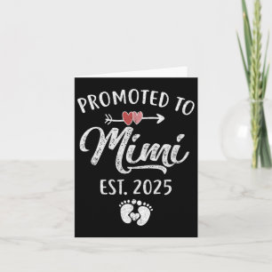 Carte Promue Mimi Est 2025 Drôle Première Fois Mères