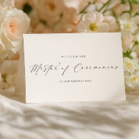 Proposition de maître de cérémonie de mariage Elle