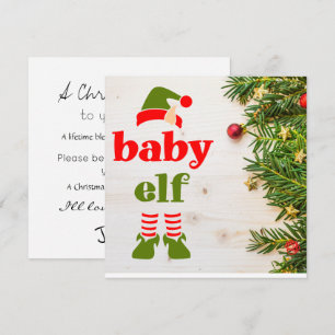 Carte Proposition de Marraine de Noël Petit Lutin