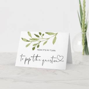 Carte Proposition d'Élégante Mariage d'été