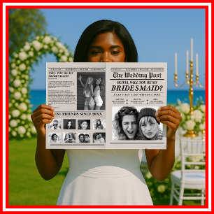 Carte Proposition d'une demoiselle d'honneur Journal d'h