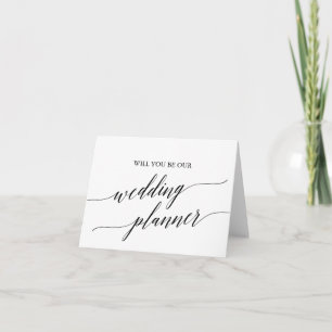 Carte Proposition élégante de Wedding planner de calligr