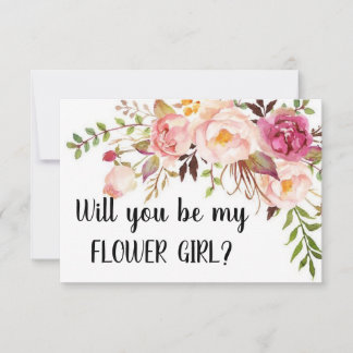 Carte Proposition Flower Girl