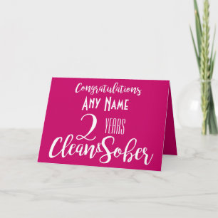 carte propre et sobre personnalisée rose vif