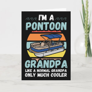 Carte Propriétaire de bateau ponton grand-père grand-pèr