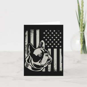 Carte Propriétaire de bouledogue français patriotique am