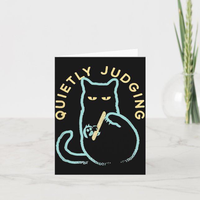 Carte Propriétaire de chat amateur de chat de nouveauté  (Devant)
