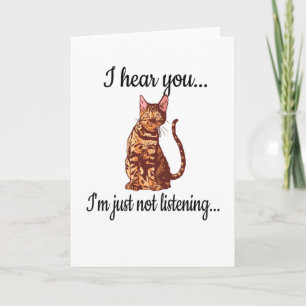 Carte Propriétaire de chats Amoureux de les chats du Ben